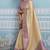 beige kanjivaram soft silk blend zari with meenakari weaving saree with blouse