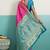 hot pink banarasi silk blend zari woven with jaal saree with blouse
