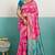 rani pink banarasi silk blend zari woven with jaal saree with blouse