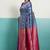 blue banarasi silk blend zari woven with jaal saree with blouse