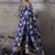 navy blue banarasi silk blend zari woven saree with blouse