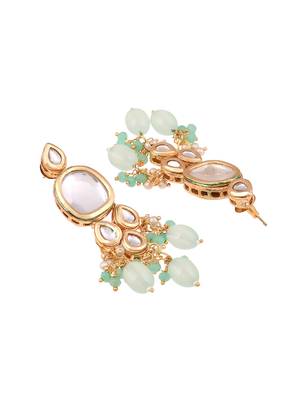 Gold Plated Kundan Long Layered Jewellery Set For Women 5