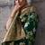 green banarasi silk blend zari woven saree with blouse