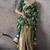 green banarasi silk blend zari woven saree with blouse