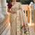 Cream cotton silk saree with traditional bird motifs pallu with blouse
