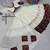 White Cotton Gamthi Work Chaniya Choli with Dupatta For Garba