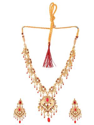 Gold Plated CZ Ethnic Jewellery Set For Women 3