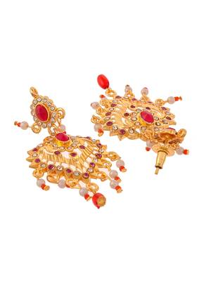 Gold Plated CZ Ethnic Jewellery Set For Women 6