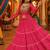 Ranipink Georgette Bandhani Print Navratri Chaniya Choli with Kutch Embroidery Blouse