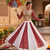 Traditional Gujrati Maroon Koti Lehenga Choli Set with Heavy Embroidery Work Blouse