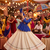 Navratri Special Blue Bandhani Printed Koti Style Lehenga Choli with Off-White Gota Patti Skirt