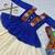 Navratri Special Blue Bandhani Printed Koti Style Lehenga Choli with Off-White Gota Patti Skirt