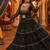 Black Georgette Bandhani Print Navratri Chaniya Choli with Kutch Embroidery Blouse