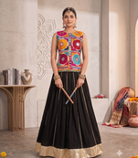 Navratri Special Gamthi Work Kediyu and Lehenga Set