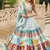 Sky Blue Navratri Lehenga Choli With Dupatta