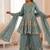 Rama fendy satin with embroidered sequince work plazzo set