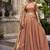Orange Fendy With Sequence Embroidered Work Wedding Lehenga Choli