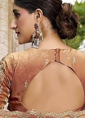 Orange Fendy With Sequence Embroidered Work Wedding Lehenga Choli 2
