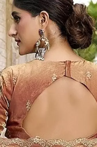 Orange Fendy With Sequence Embroidered Work Wedding Lehenga Choli