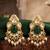 Emerald heritage pearl drop earrings
