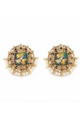 Divine lord krishna heritage earrings 2
