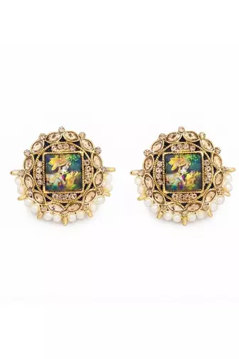 Divine lord krishna heritage earrings