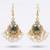 Emerald pearl cascade earrings