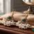 Emerald pearl cascade earrings