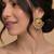 Golden avian heritage earrings