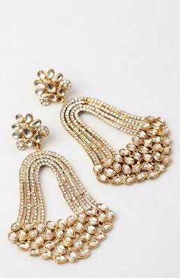 Radiant crystal arch statement earrings 2