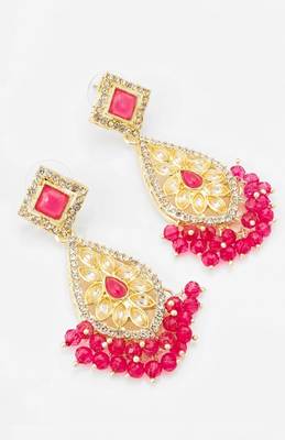 Regal crimson chandelier earrings 2