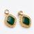 Royal emerald statement earrings