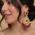Regal crimson chandelier earrings