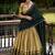 Traditional Cream Poly Cotton Half Saree With Zari Weaving Work Lehenga Choli