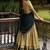 Traditional Cream Poly Cotton Half Saree With Zari Weaving Work Lehenga Choli