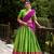 Traditional Perrot Poly Cotton Half Saree With Zari Weaving Work Lehenga Choli