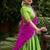 Traditional Perrot Poly Cotton Half Saree With Zari Weaving Work Lehenga Choli