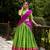 Traditional Perrot Poly Cotton Half Saree With Zari Weaving Work Lehenga Choli