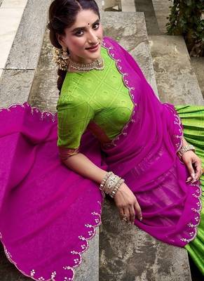 Traditional Perrot Poly Cotton Half Saree With Zari Weaving Work Lehenga Choli 4