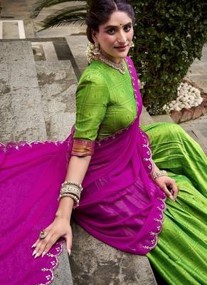 Traditional Perrot Poly Cotton Half Saree With Zari Weaving Work Lehenga Choli 5