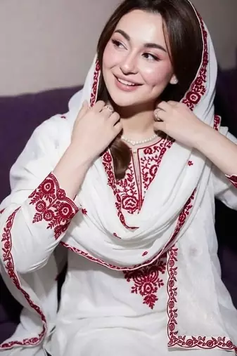 White reyon cotton embroidery thread work patiala suit