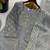 Grey silk blend embroidered beads work plazzo suit