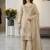 Grey silk blend embroidered beads work plazzo suit