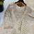Grey silk blend embroidered beads work plazzo suit