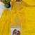 Yellow silk blend embroidered beads work plazzo suit