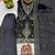 Black silk blend embroidered beads work plazzo suit