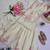Heavy chinon silk embroidered thread work kurta plazzo set