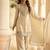 Ceam silk blend mirror embroidered work kurti plazzo set with dupatta