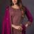 Ranipink heavy rangoli with coading sequence work unstitched suit