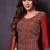 Red heavy rangoli with coading sequence work unstitched suit